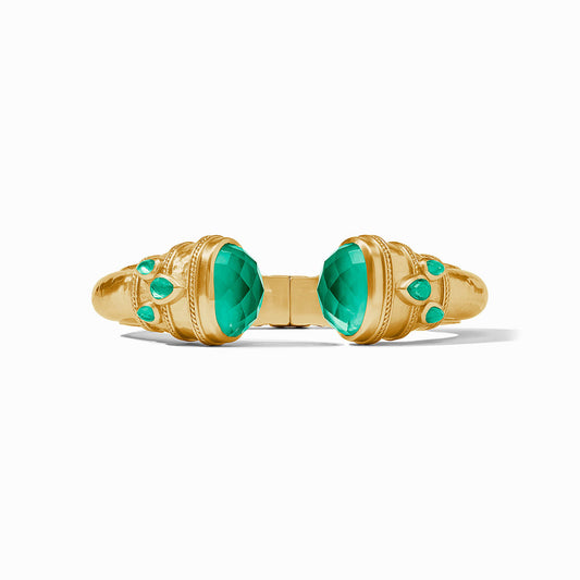 Julie Vos ~ Cannes Cuff ~ Iridescent Emerald Green