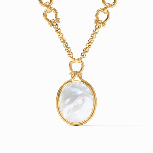 Julie Vos ~ Saratoga Statement Necklace ~ Mother of Pearl