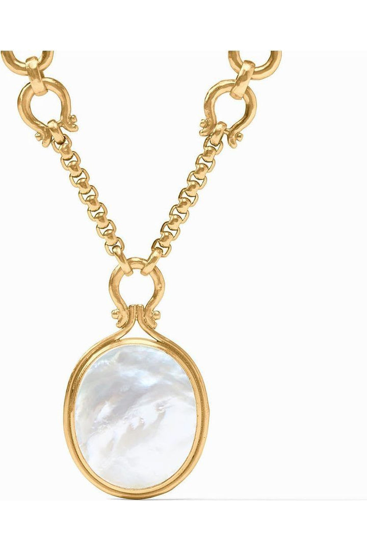 Julie Vos ~ Saratoga Statement Necklace ~ Mother of Pearl