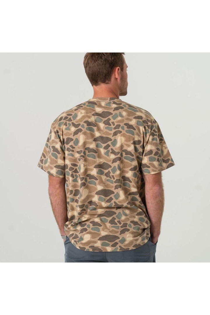 Burlebo | SS Pintail Camo - Jumping Trout Pocket Tee