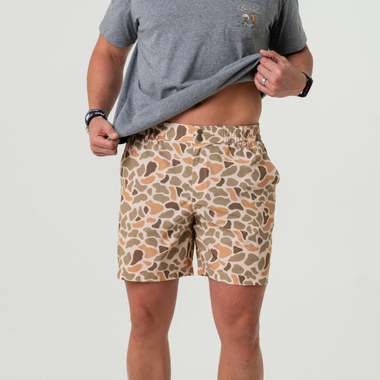 Burlebo | Everyday Short - Venado Camo Brown Pocket