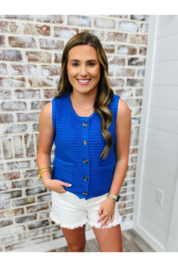 Braided With Blue Top