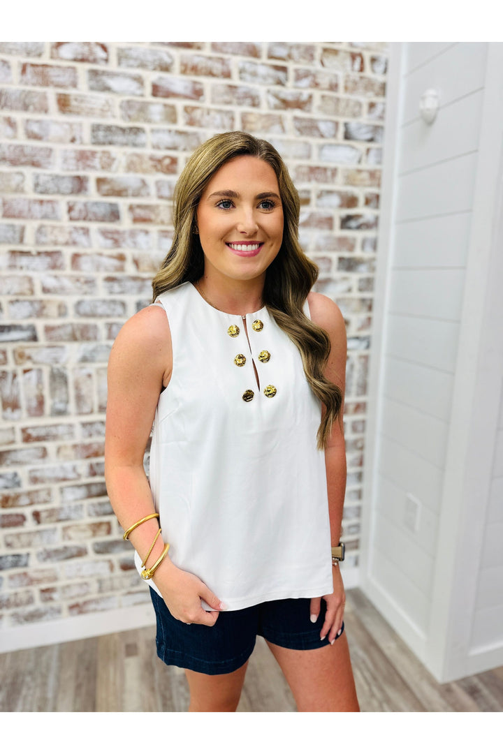 Button Beauty Top