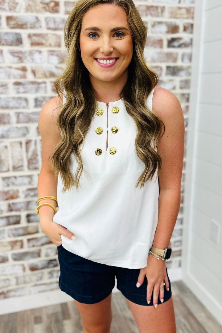 Button Beauty Top