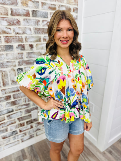 Summer Flower Fun Top