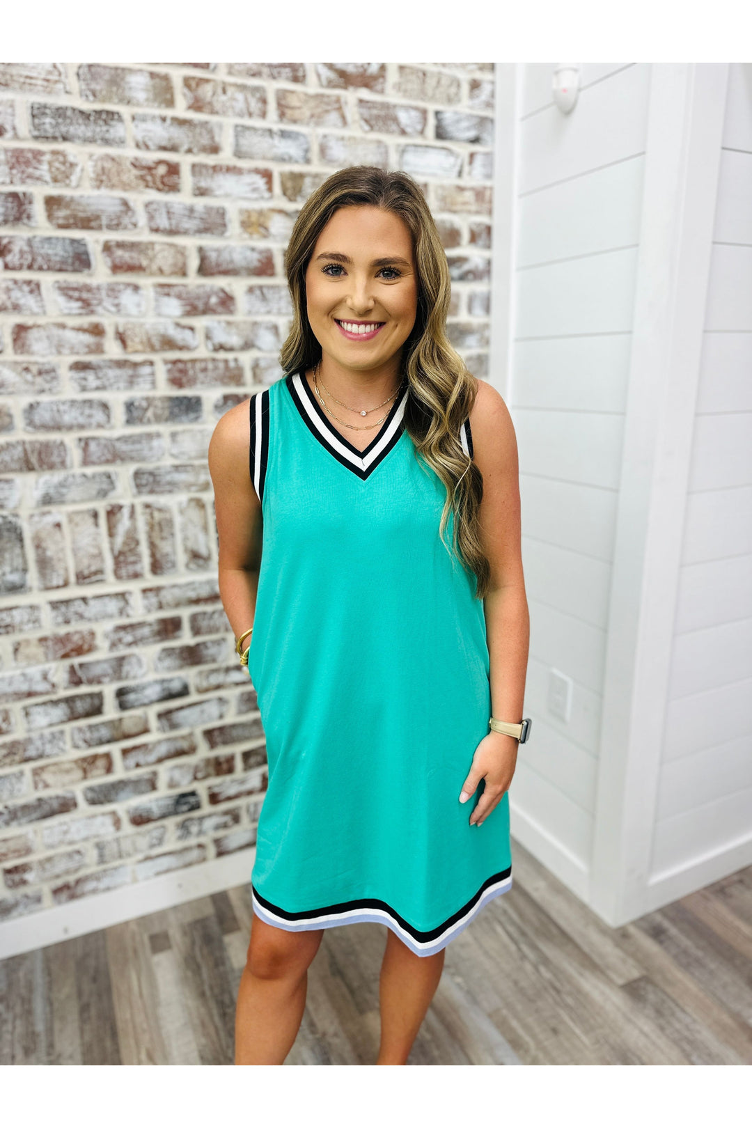 Color Block Beach Dress