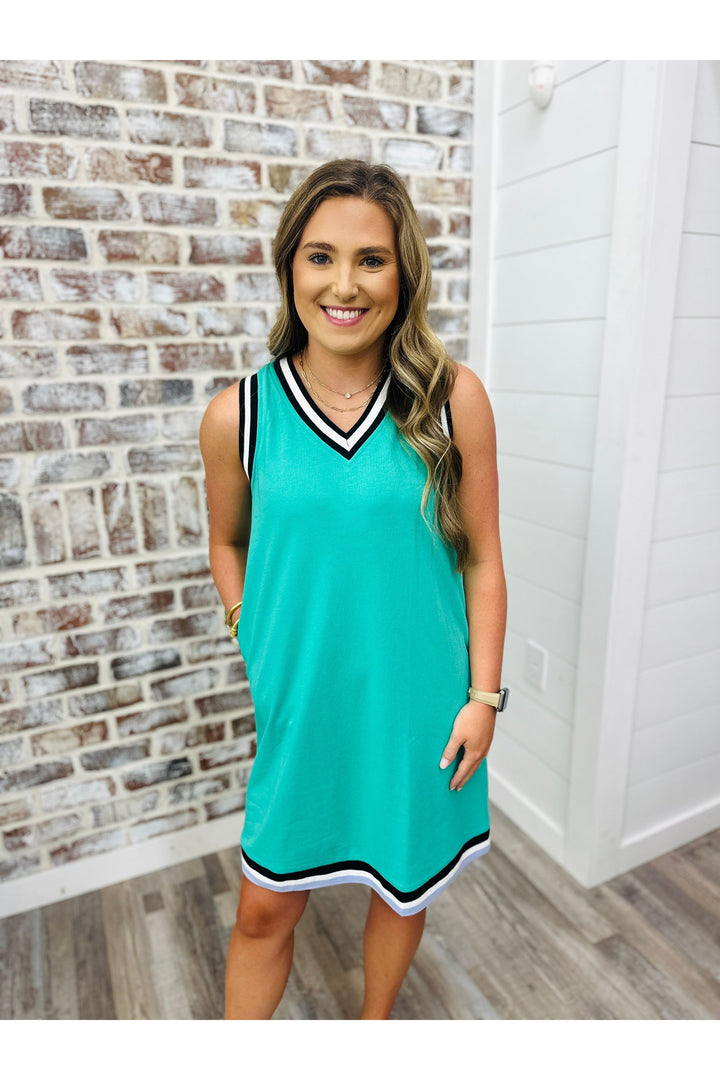 Color Block Beach Dress