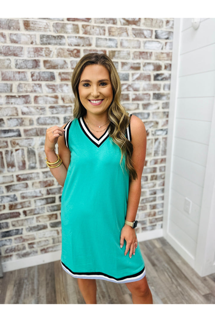 Color Block Beach Dress