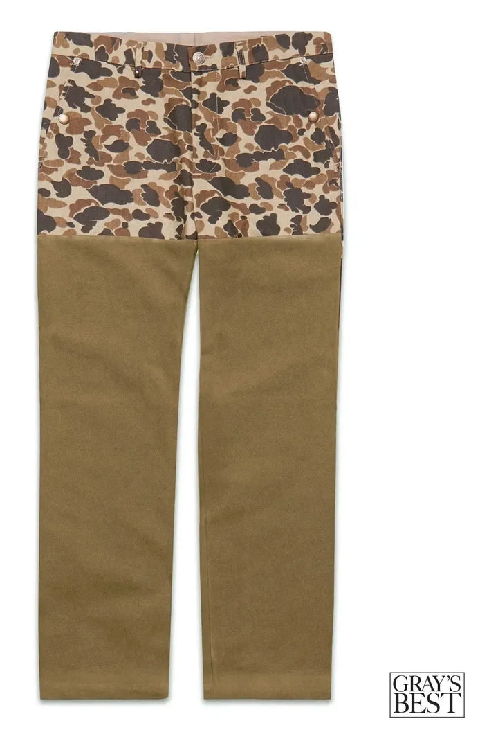 Ball & Buck~ MIDWEIGHT FIELD PANT WAXED ~ Duck Camo