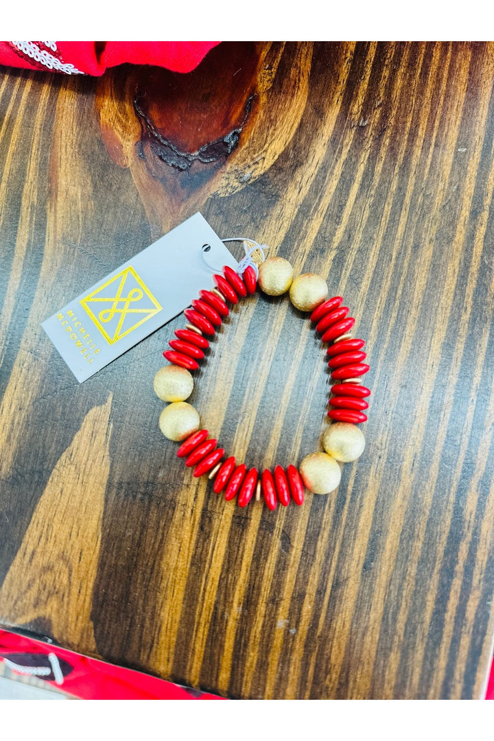 James Bracelet Red & Gold