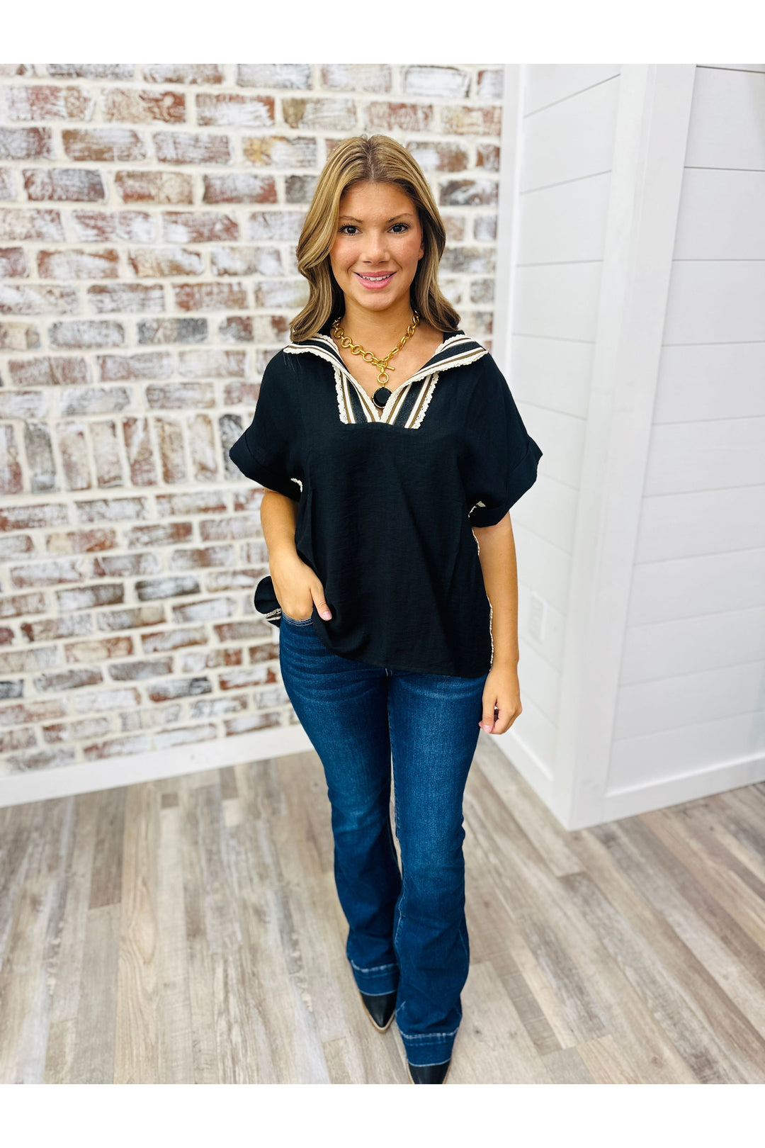Crochet Lines Top