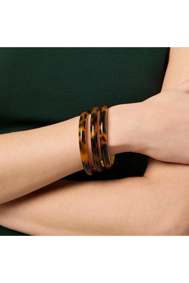 Julie Vos | Madison Statement Bangle - Tortoiseshell (medium)