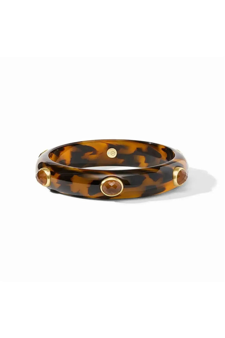 Julie Vos | Carnaby Stone Bangle - Tortoiseshell (small)
