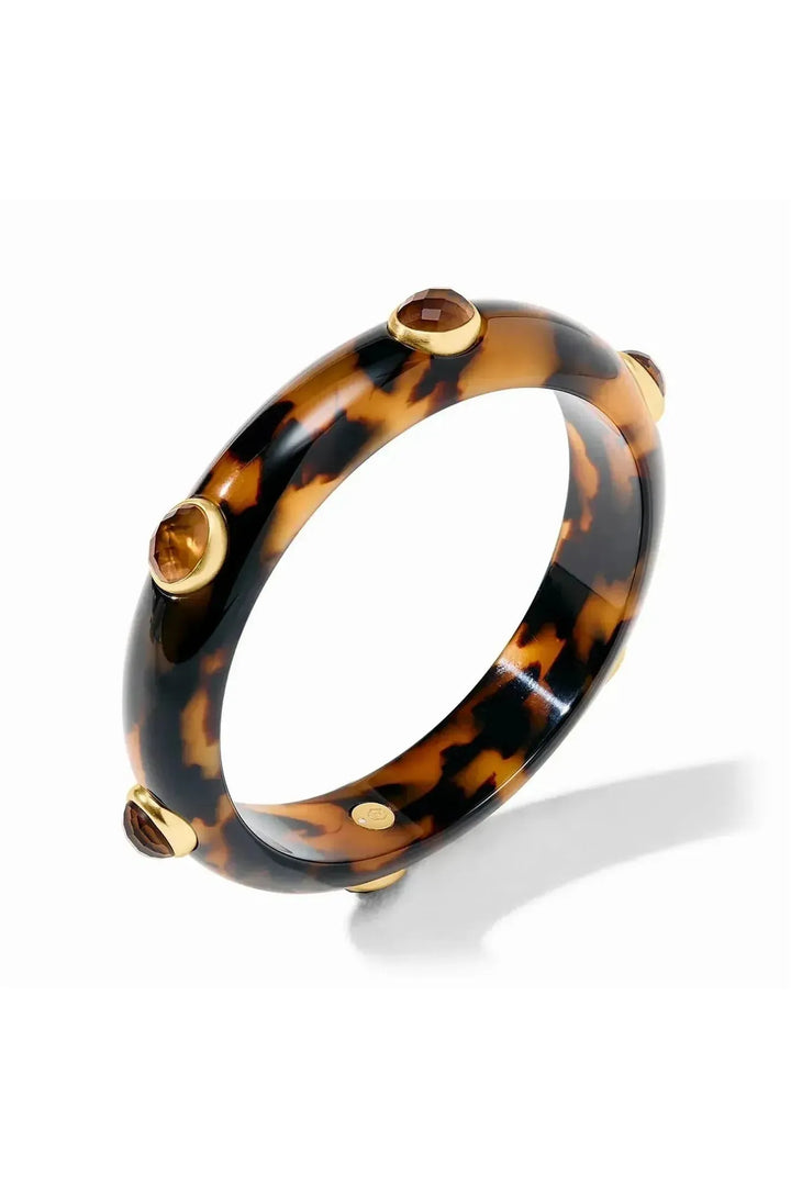 Julie Vos | Carnaby Stone Bangle - Tortoiseshell (small)