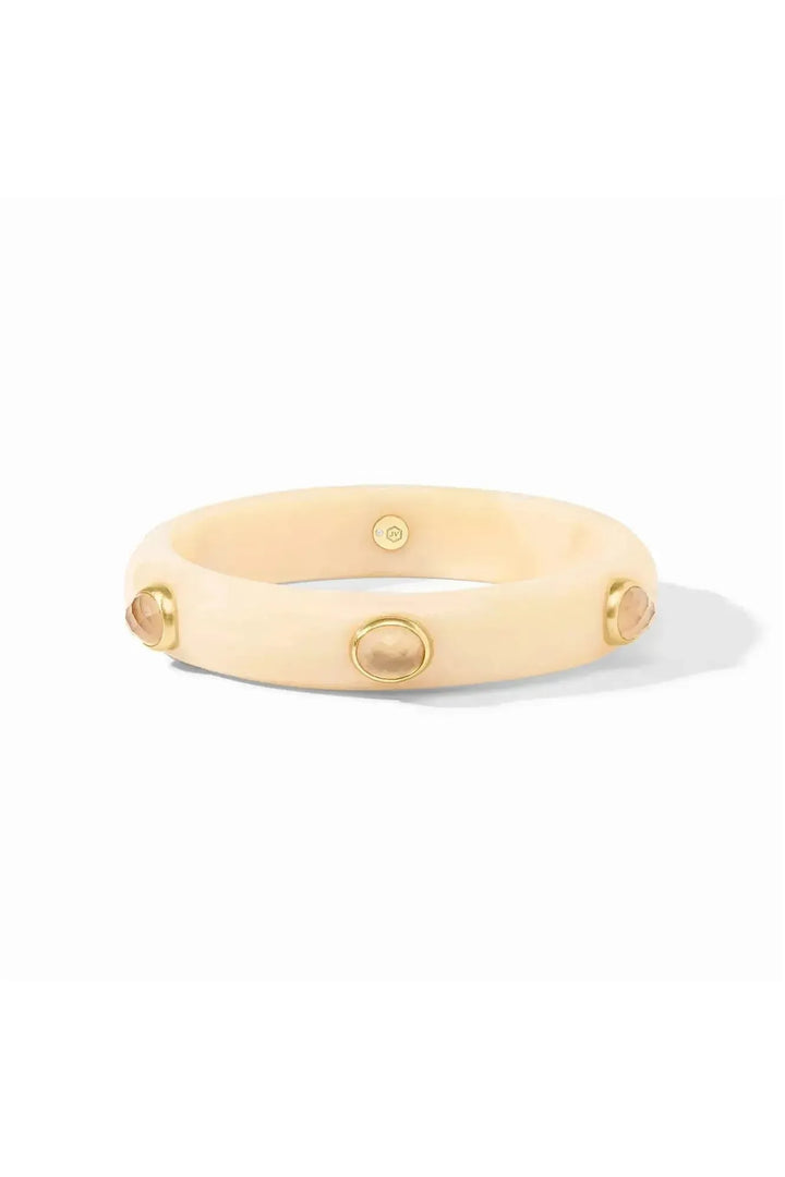 Julie Vos | Carnaby Stone Bangle - Ivory (small)