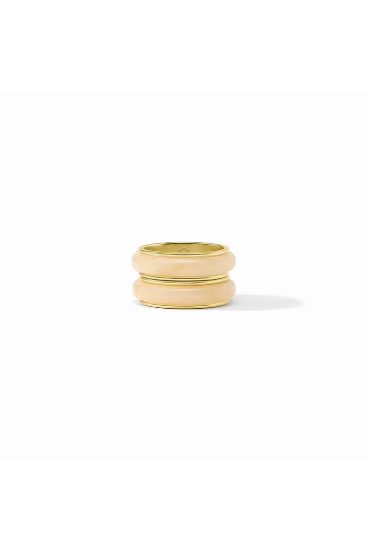 Julie Vos | Carnaby Duet Ring - Ivory (size 8)