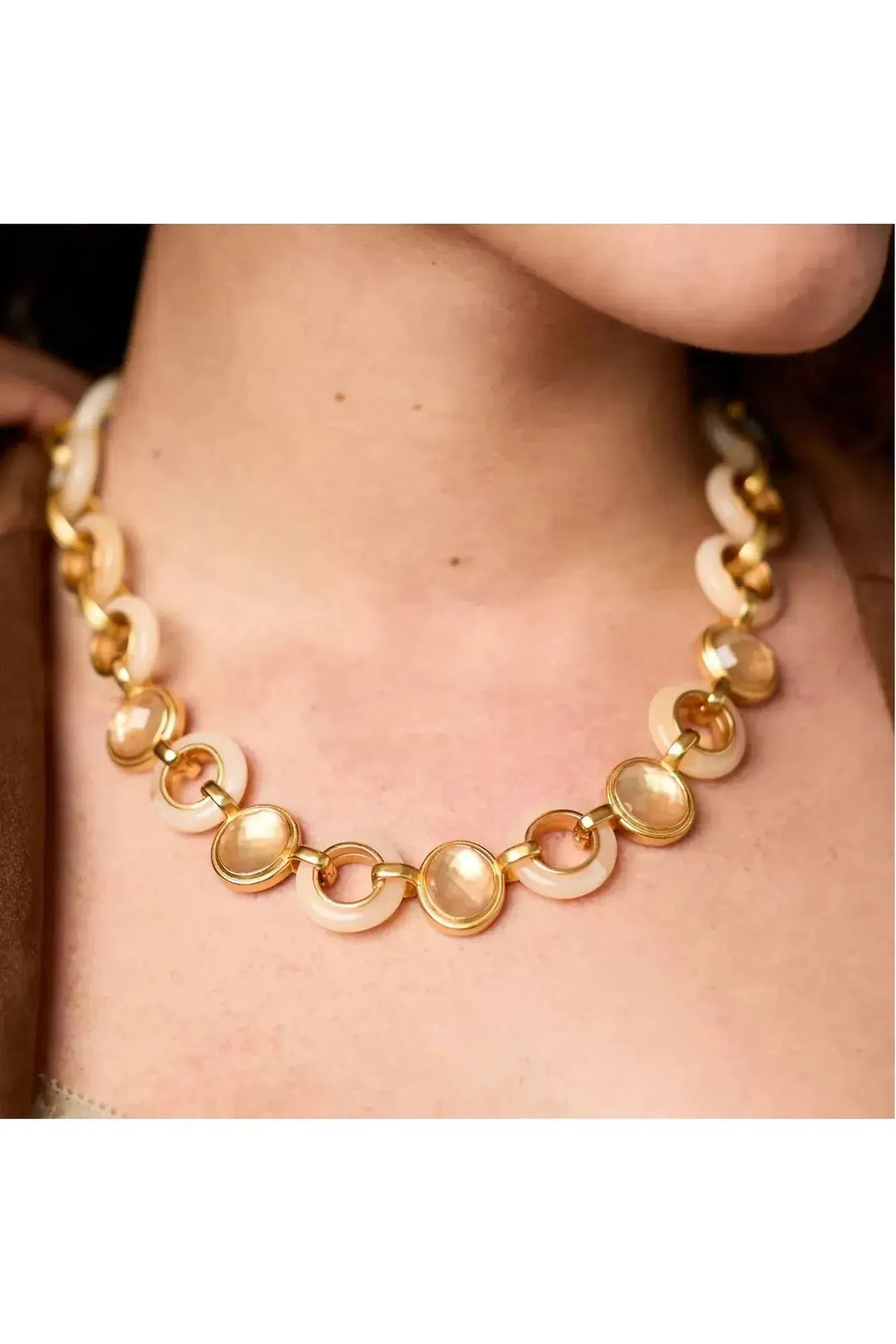 Julie Vos | Carnaby Stone Necklace - Ivory