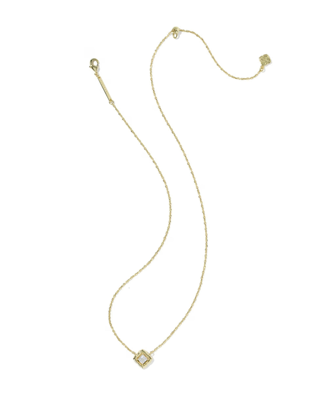 Kendra Scott | Mallory Crystal Gold Short Pendant Necklace